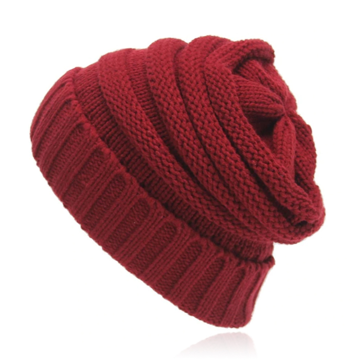 LGT JWLS Rood Grofgebreide Dames Muts afbeelding