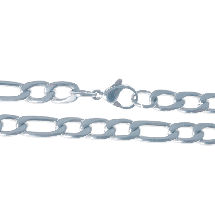 LGT Jewels Figaro Edelstaal ketting 6mm-61cm afbeelding 3