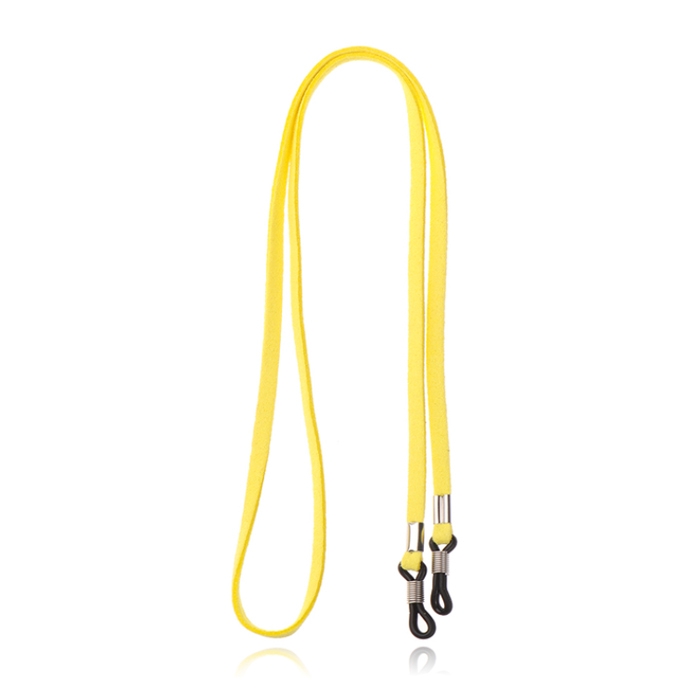LGT Jewels Geel Elastisch PU Leren Koord voor Zonnebril of Leesbril