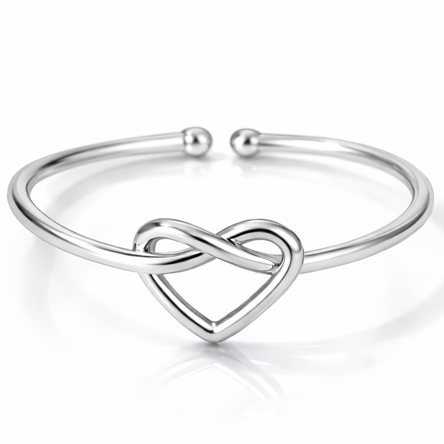 LGT JWLS Dames Ring One Size Zilverkleurig Hart