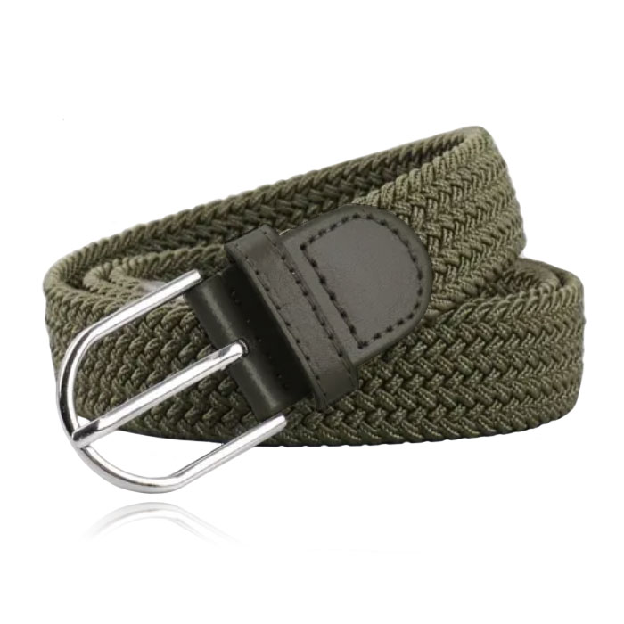 LGT JWLS Herencanvasriem - Elastisch, Groen-100cm afbeelding 1