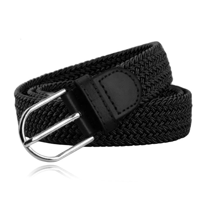 LGT JWLS Herencanvasriem - Elastisch, Zwart-100cm afbeelding 1