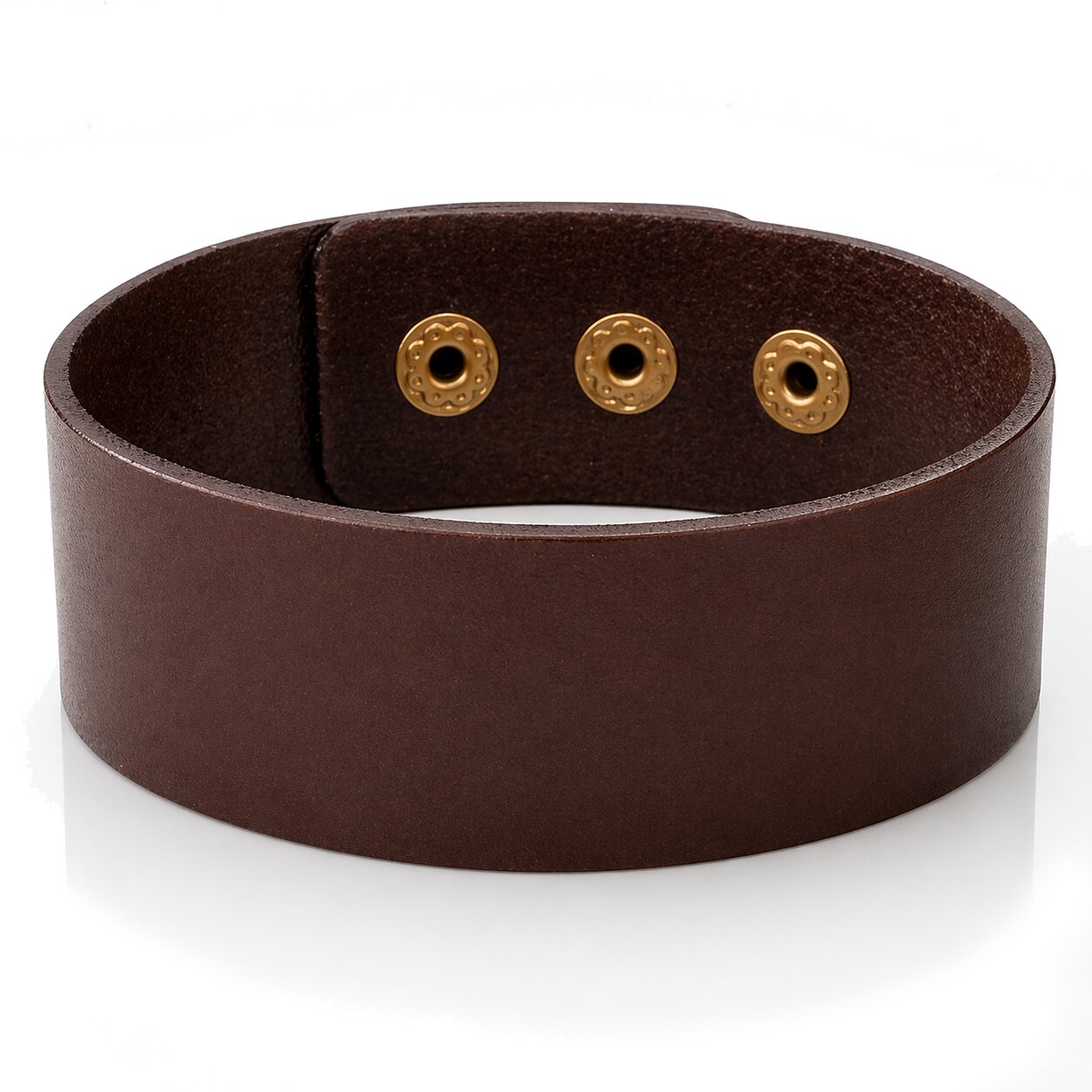 LGT JWLS Verstelbare Leren Armband in Bruin - Vintage