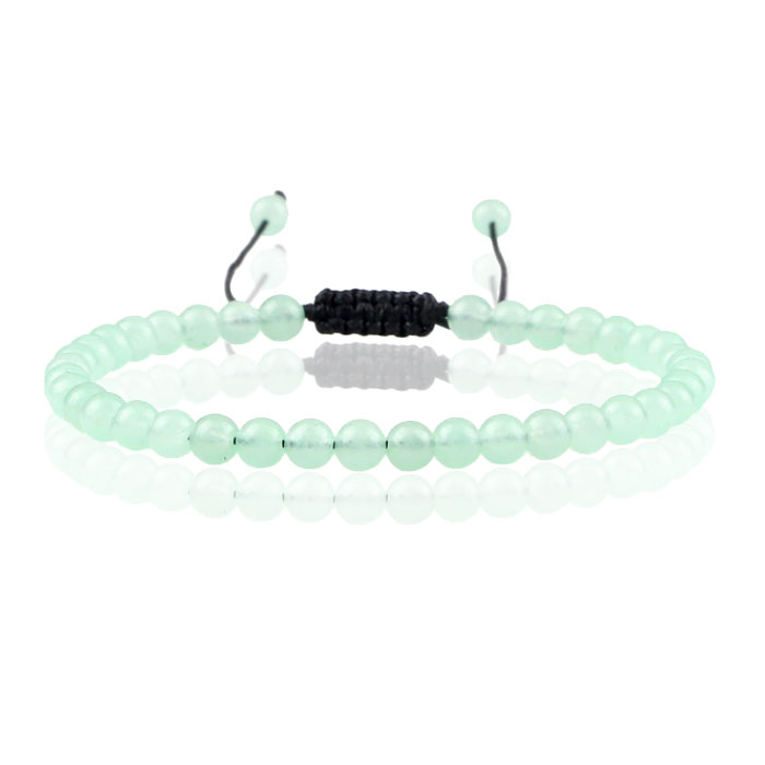 Memphis Fire Armband Natuursteen Kralen - Green Agate