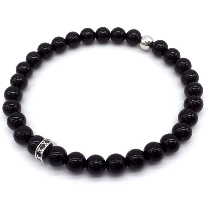 Memphis Kralen Armband Agaat Rims Silver memphis kopen in de aanbieding