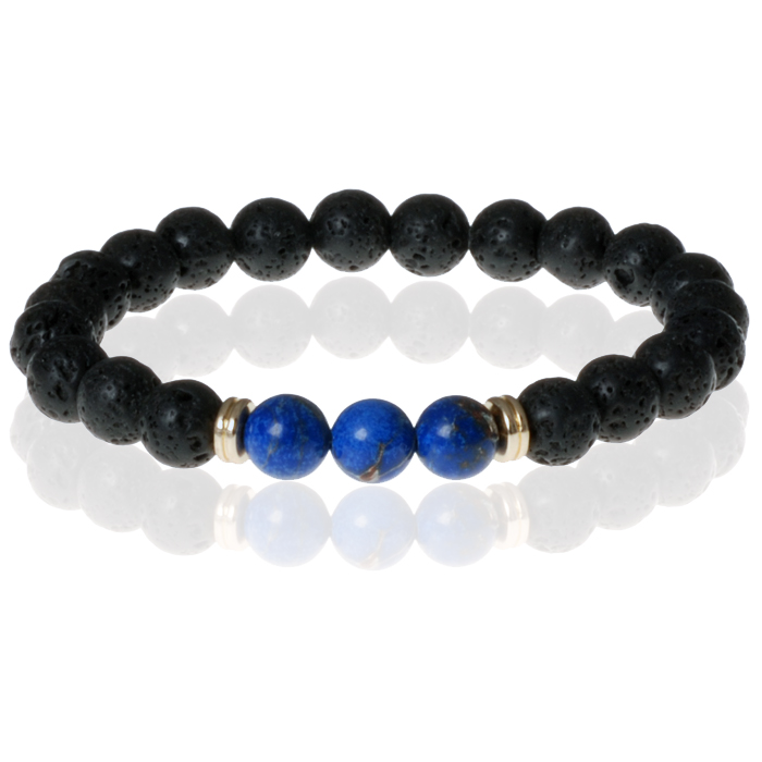 Memphis Kralen Armband Lavastone Royalty Blue memphis kopen in de aanbieding