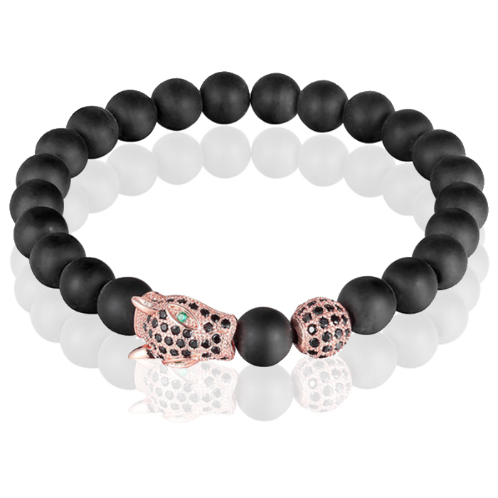 Memphis Kralen Armband Luipaard Rose memphis kopen in de aanbieding