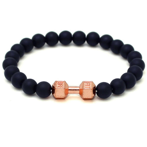 Memphis Kralen Armband Onyx Dumbbell Rose memphis kopen in de aanbieding Memphis Kralen Armband Onyx Dumbbell Rose memphis kopen in de aanbieding