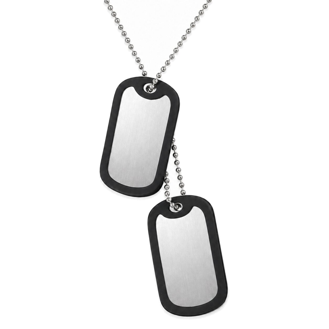 Mendes Dogtag kettinghanger edelstaal Zilverkleurig