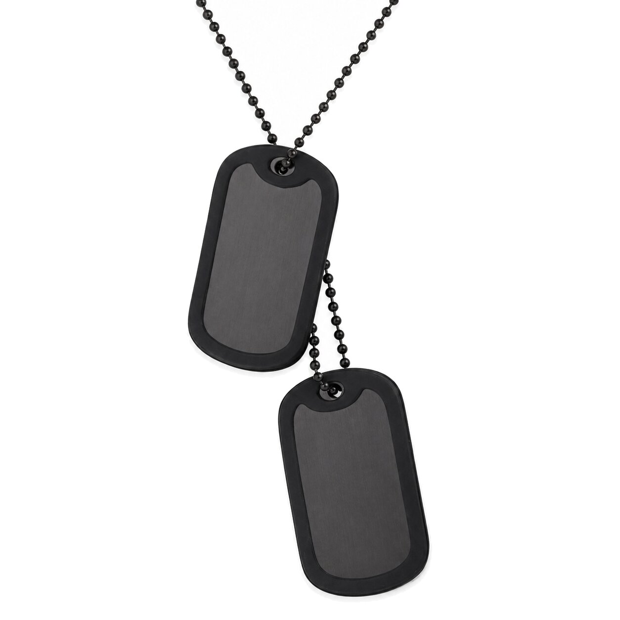 Mendes Dogtag kettinghanger edelstaal Zwart afbeelding 1