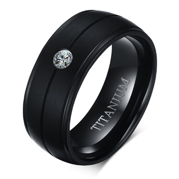 Mendes Herenring Titanium Black Zircon mendes kopen in de aanbieding