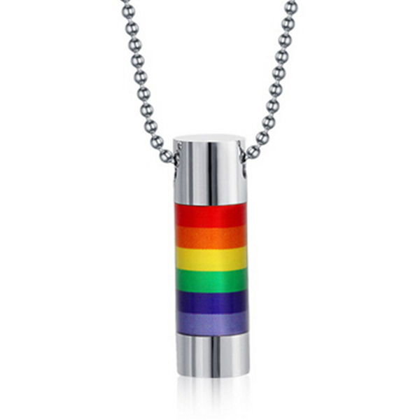 Lgt Jewels Regenboog Kettinghanger Rvs Cylinder lgt jewels kopen in de aanbieding