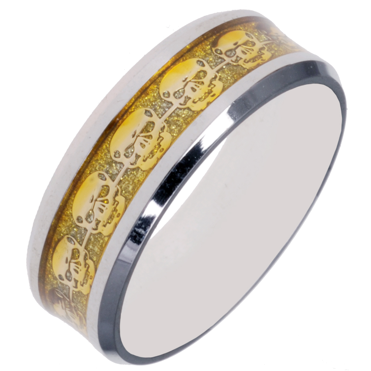 Rvs Schedel Ring Zilver Goud huismerk kopen in de aanbieding