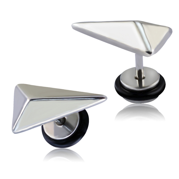 Lgt Jewels Dames Oorknop Edelstaal Triangle Silver lgt jewels kopen in de aanbieding