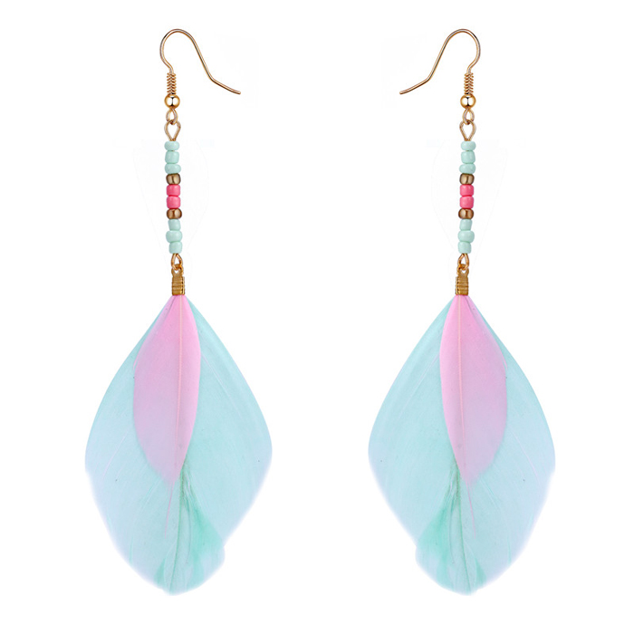 Veren Oorbellen Bohemian Turquoise huismerk kopen in de aanbieding